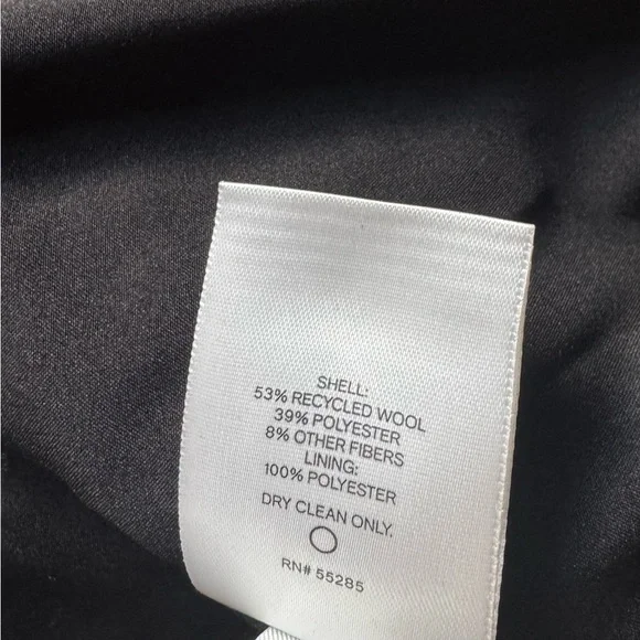 Express black wool blend military Trench winter coat.  NWOT - Picture 11 of 11